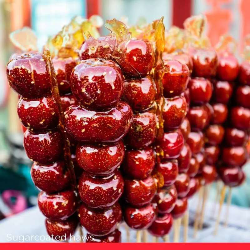 Боярышники в сахаре на палочке